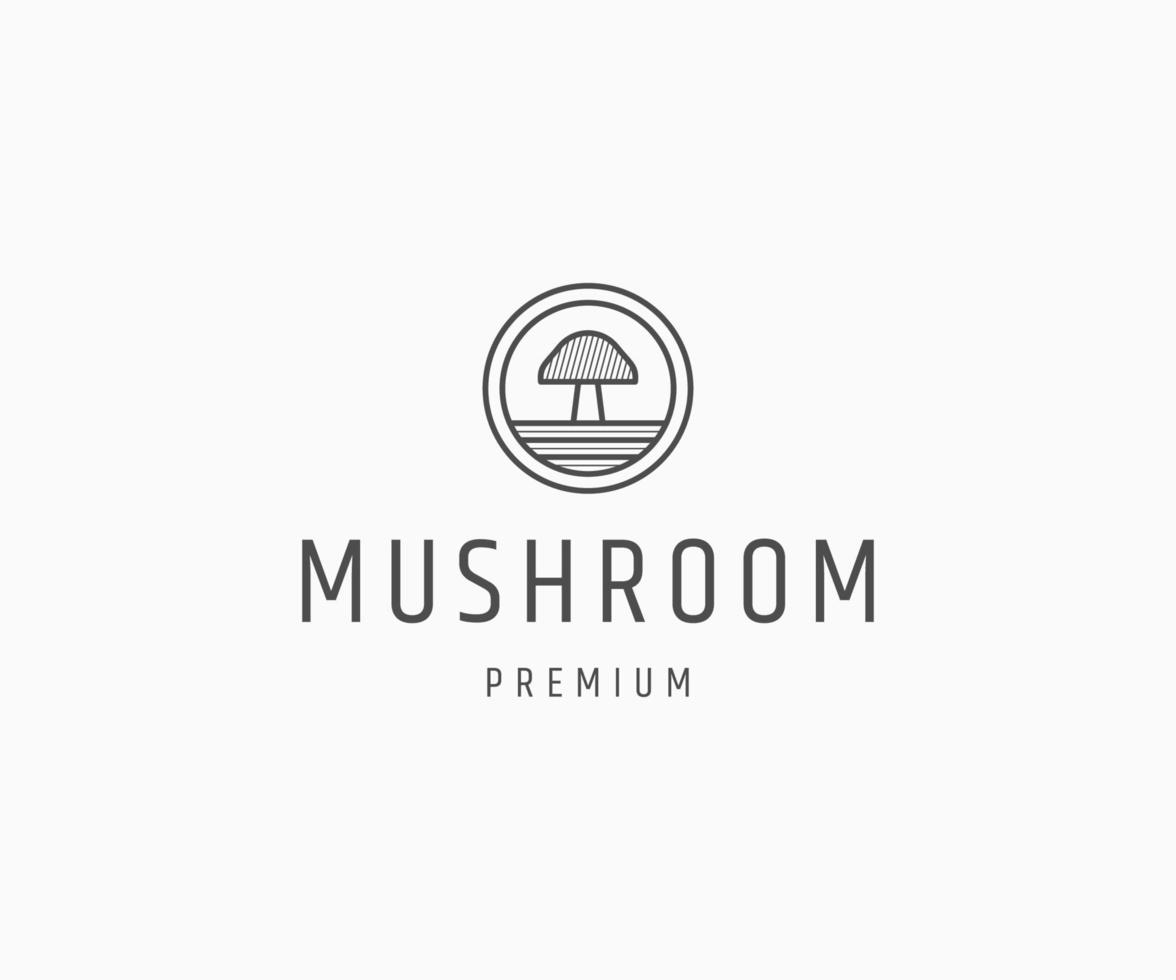 Mushroom logo icon design template vector