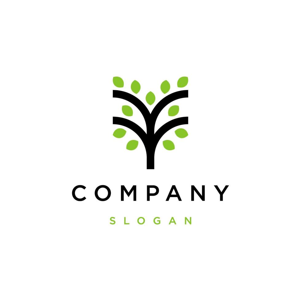 Tree logo icon design template vector