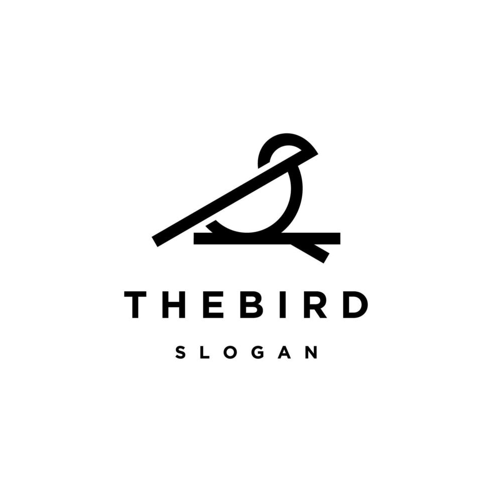 Bird logo icon design template vector