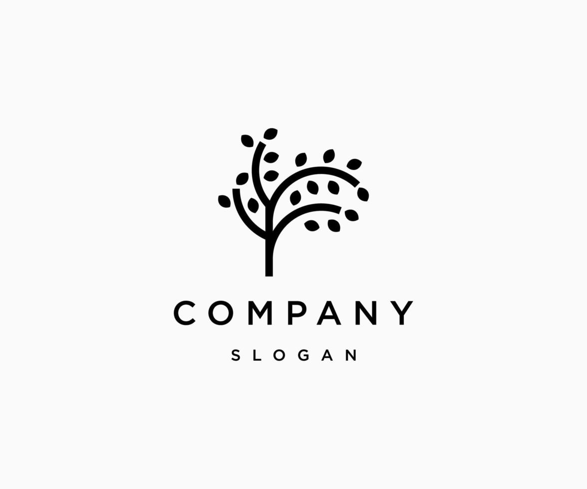 Tree logo icon design template vector