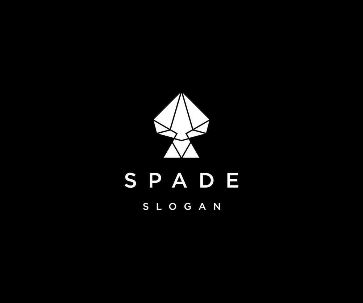 Spade logo icon design template vector