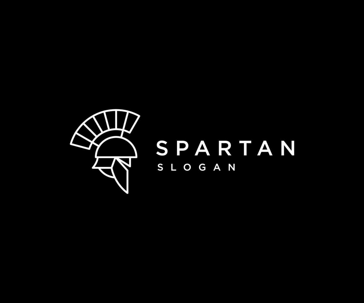 plantilla de diseño de icono de logotipo espartano vector
