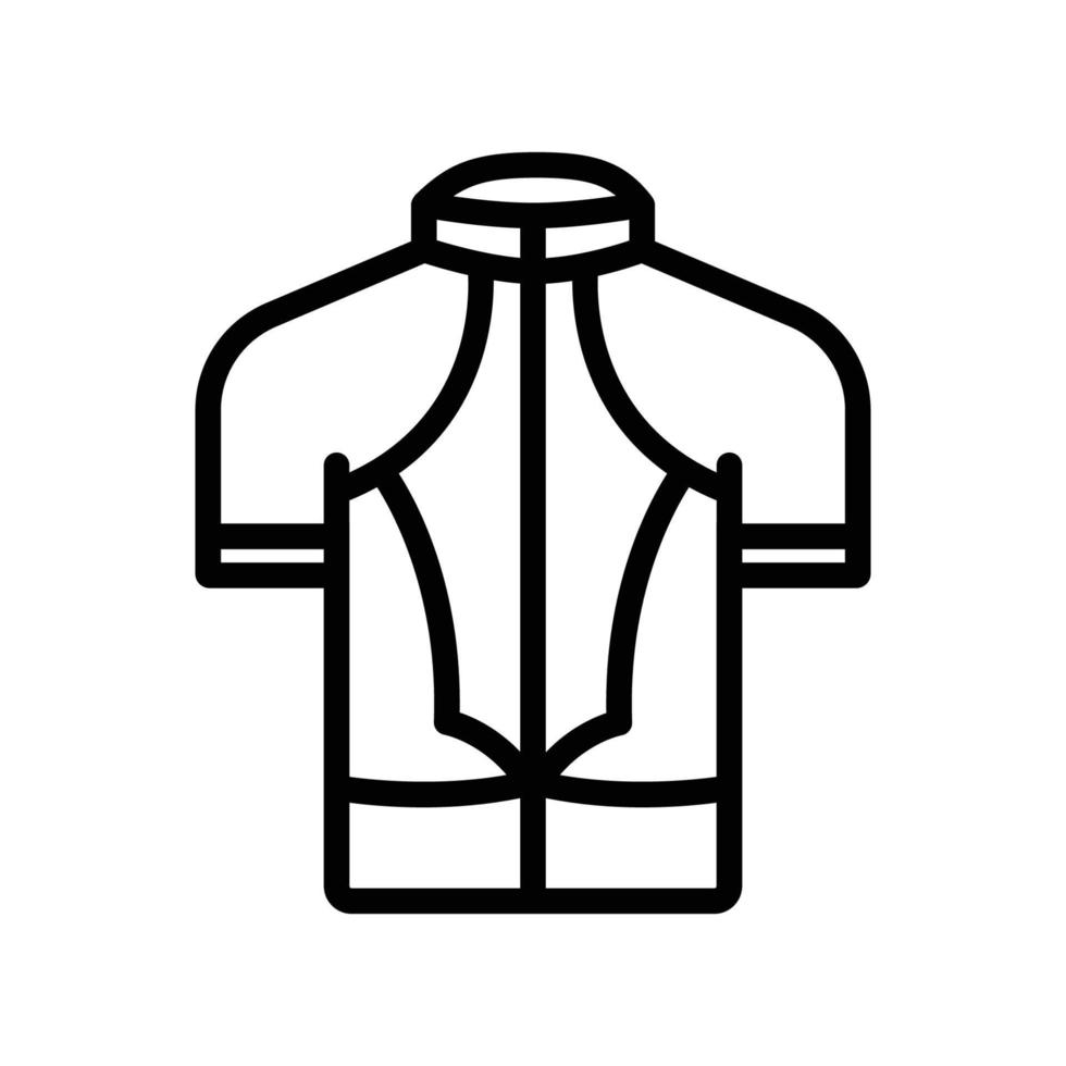 icono de uniforme. estilo de glifo. silueta. adecuado para icono de uniforme de bicicleta. diseño simple editable. vector de plantilla de diseño