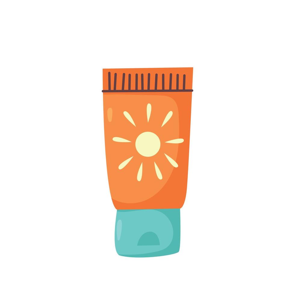 Vector sunscreen doodle