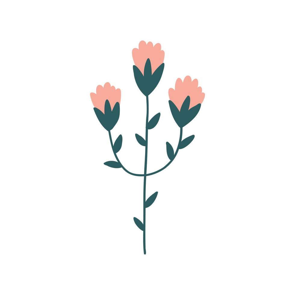 Naive forest flower vector