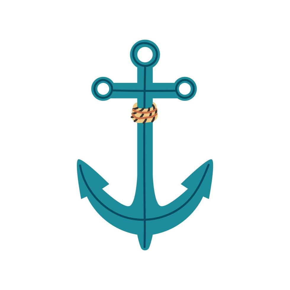 Ship Anchor flat vector