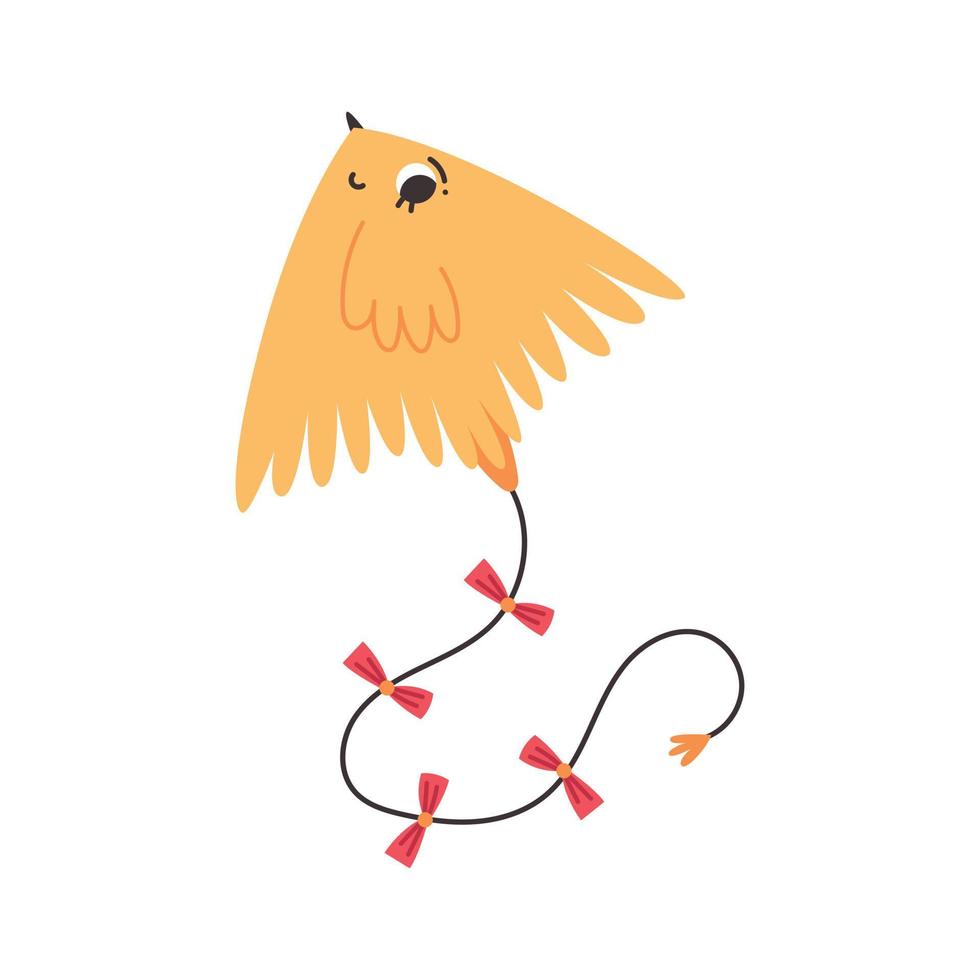 Yellow Kite Bird vector