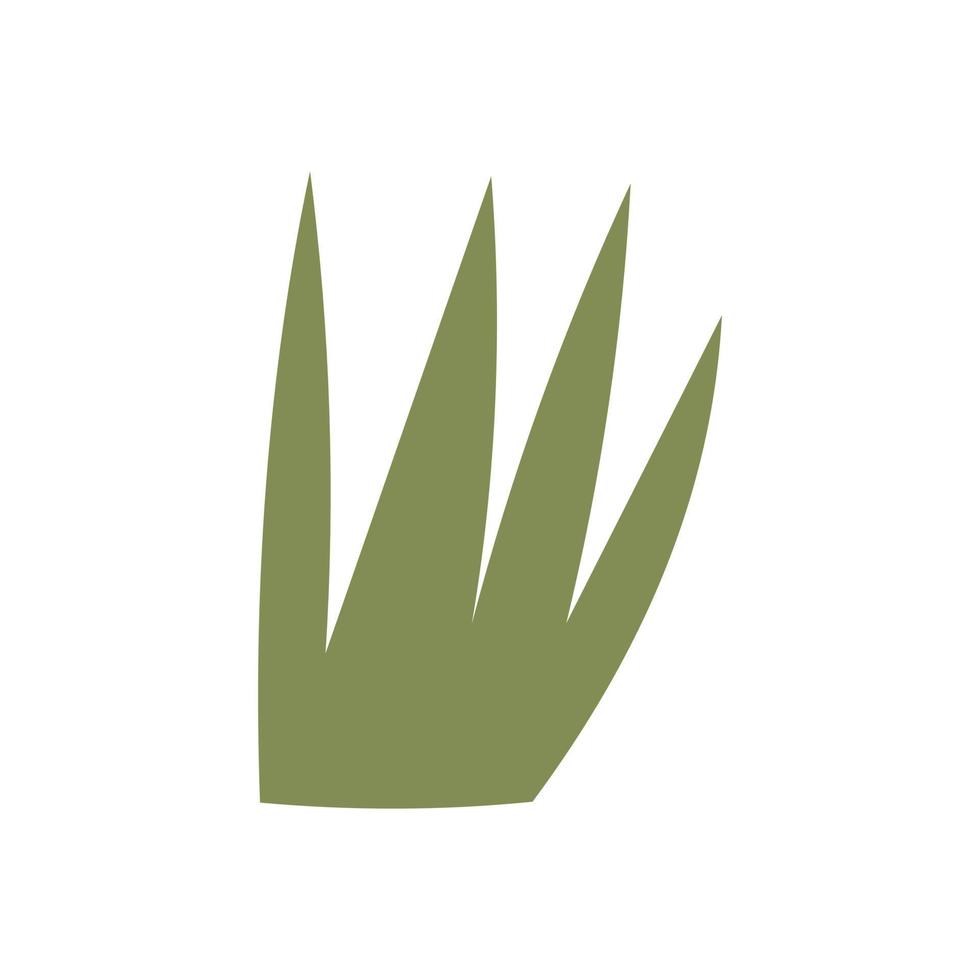 Grass plant doodle vector