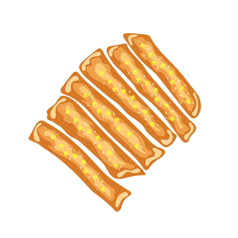 Cheese bread sticks vector