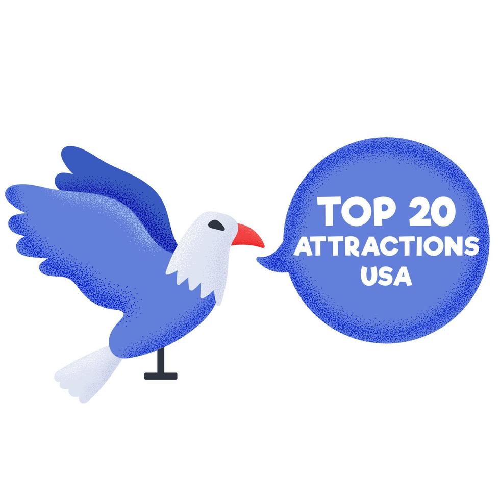 Top 20 attractions USA symbol of america bald eagle rating vector