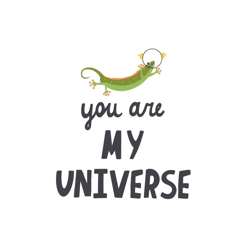Lizard astronaut in space vector