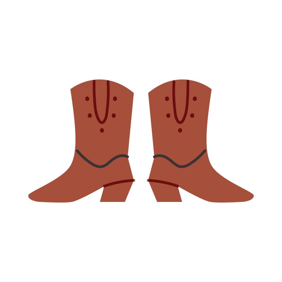 Boho boots doodle vector