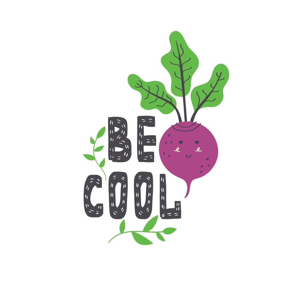 Be cool lettering vector