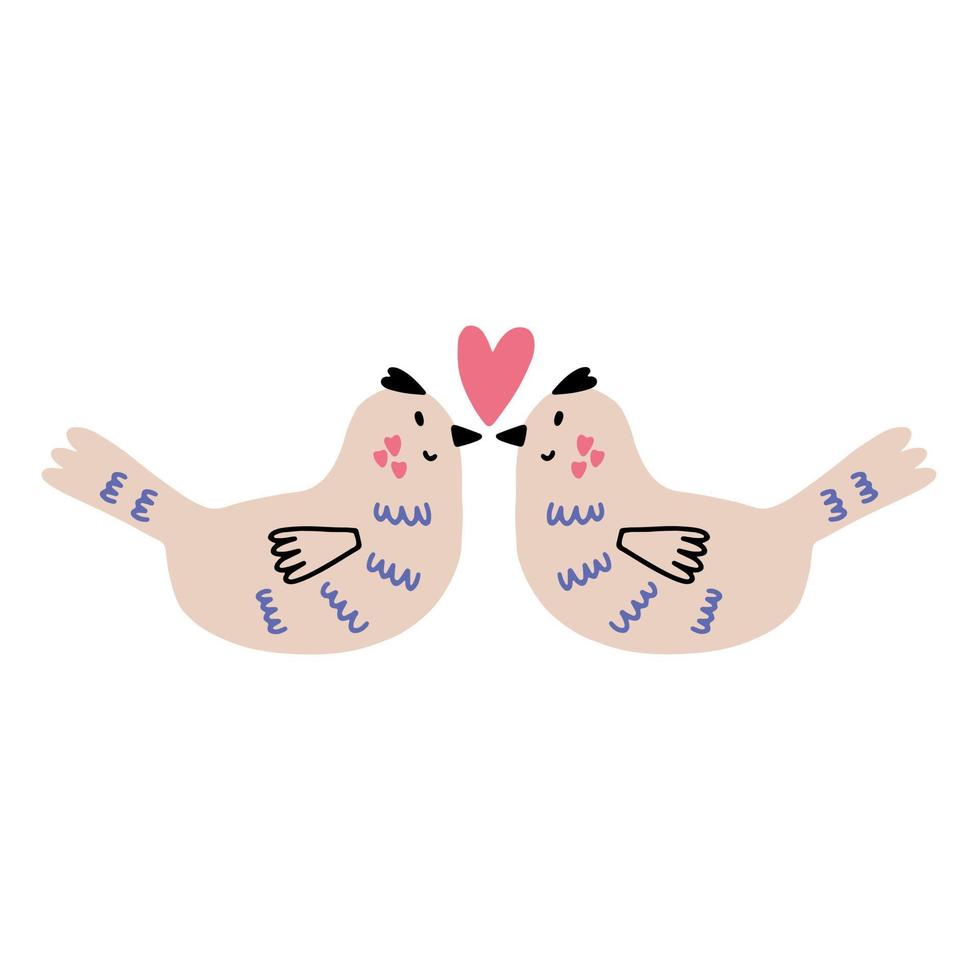 Two Pigeon Love vector