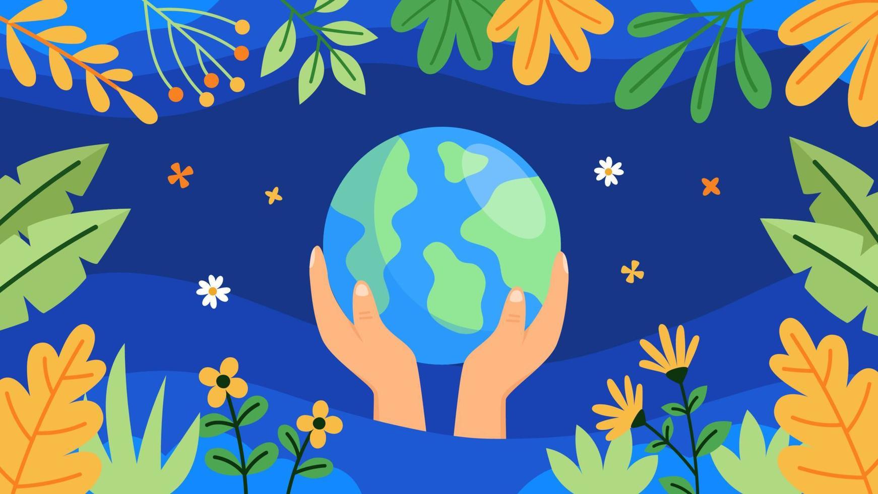 Earth Day Background Wallpaper vector