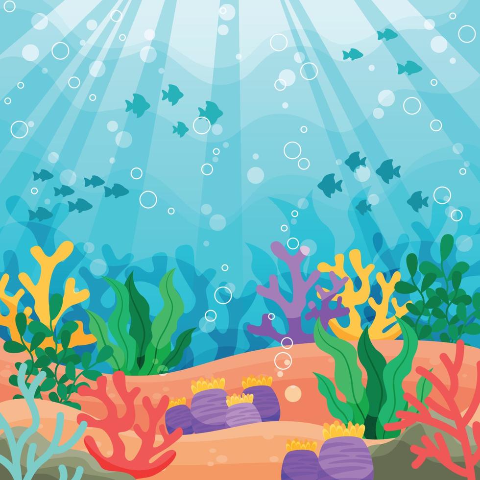 Under the Sea Background vector