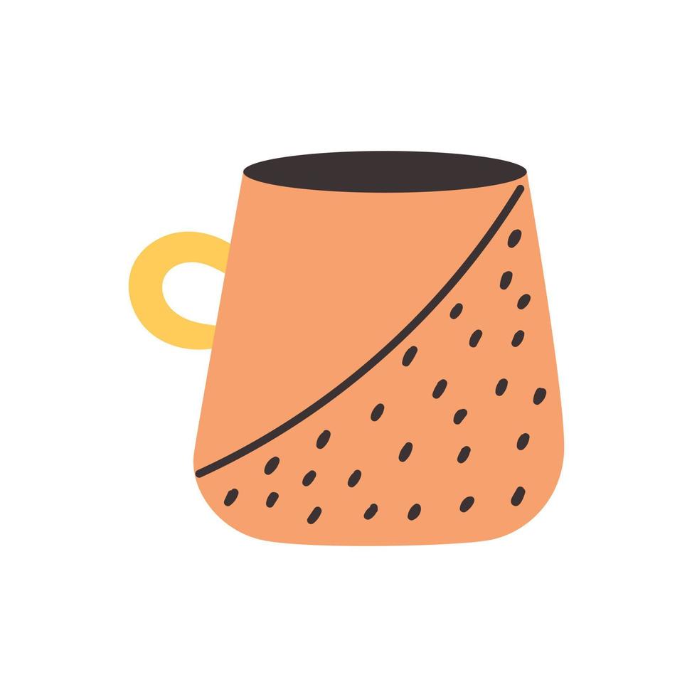 Ceramic modern elegant mug vector