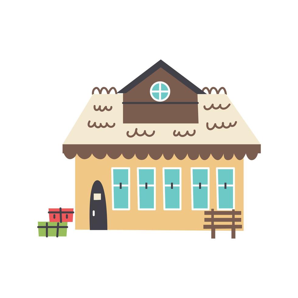 Station building vector