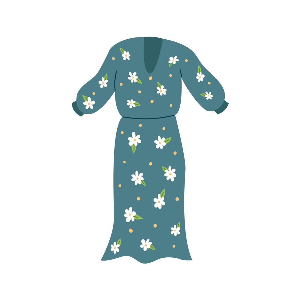 Boho dress doodle vector