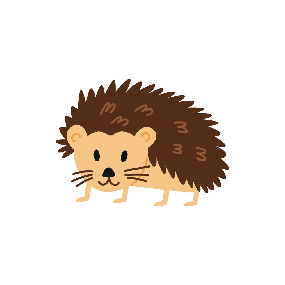 Cartoon character hedgehog vector