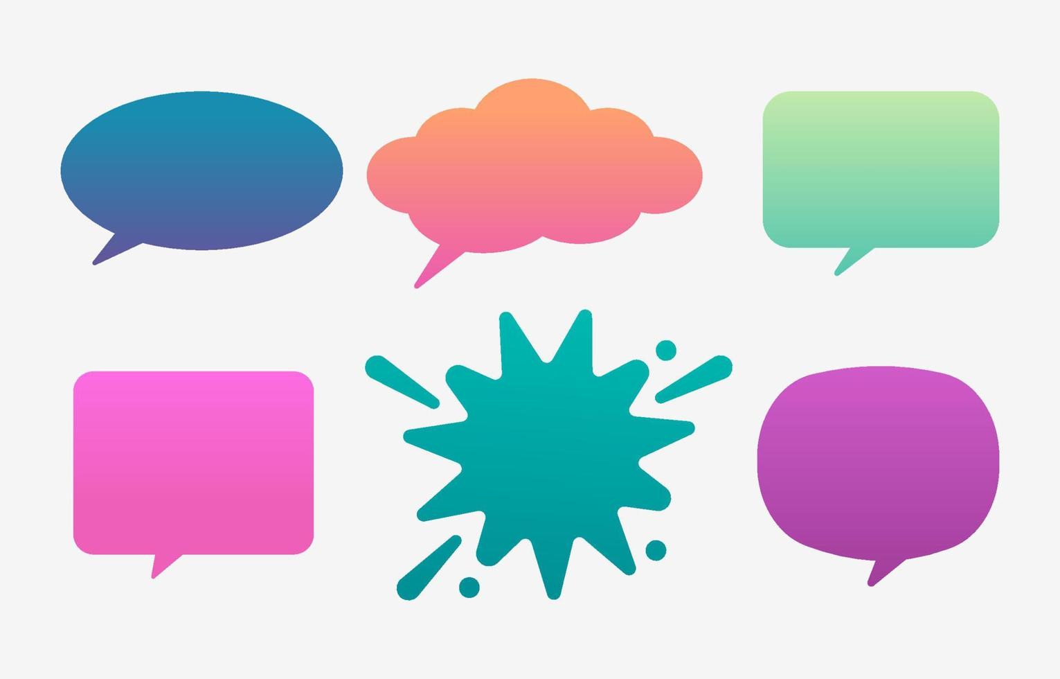 Simple Gradient Bubble Chat vector