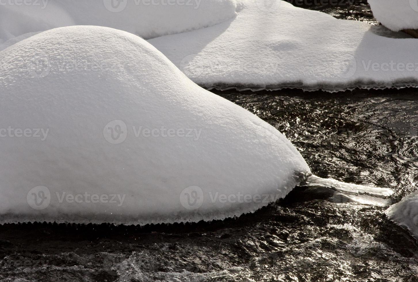 Yellowstone Park Wyoming Winter Snow soda butte creek photo