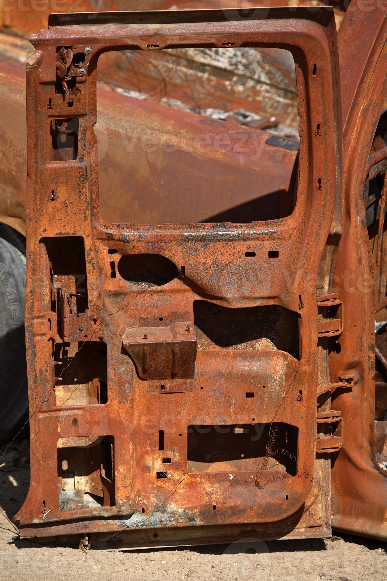 Rusting door frame in junkyard in Saskatchewan 6479834 Stock Photo at Vecteezy