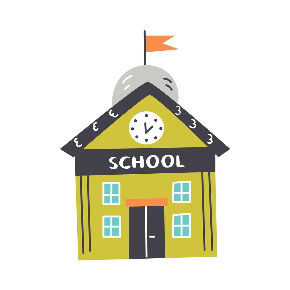 School building vector