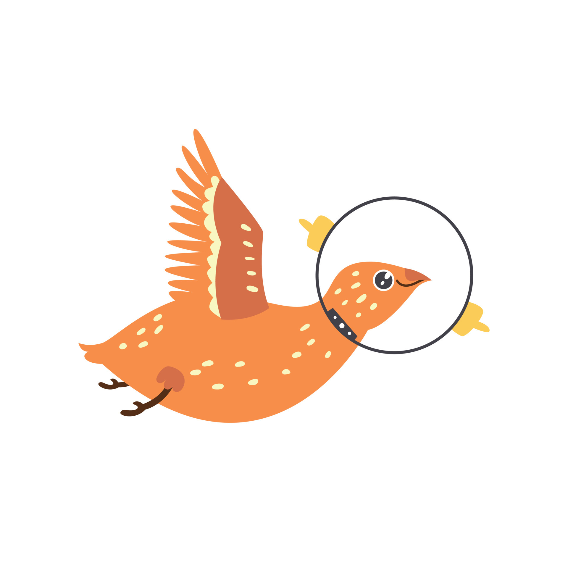 Astronaut Bird doodle 6480138 Vector Art at Vecteezy