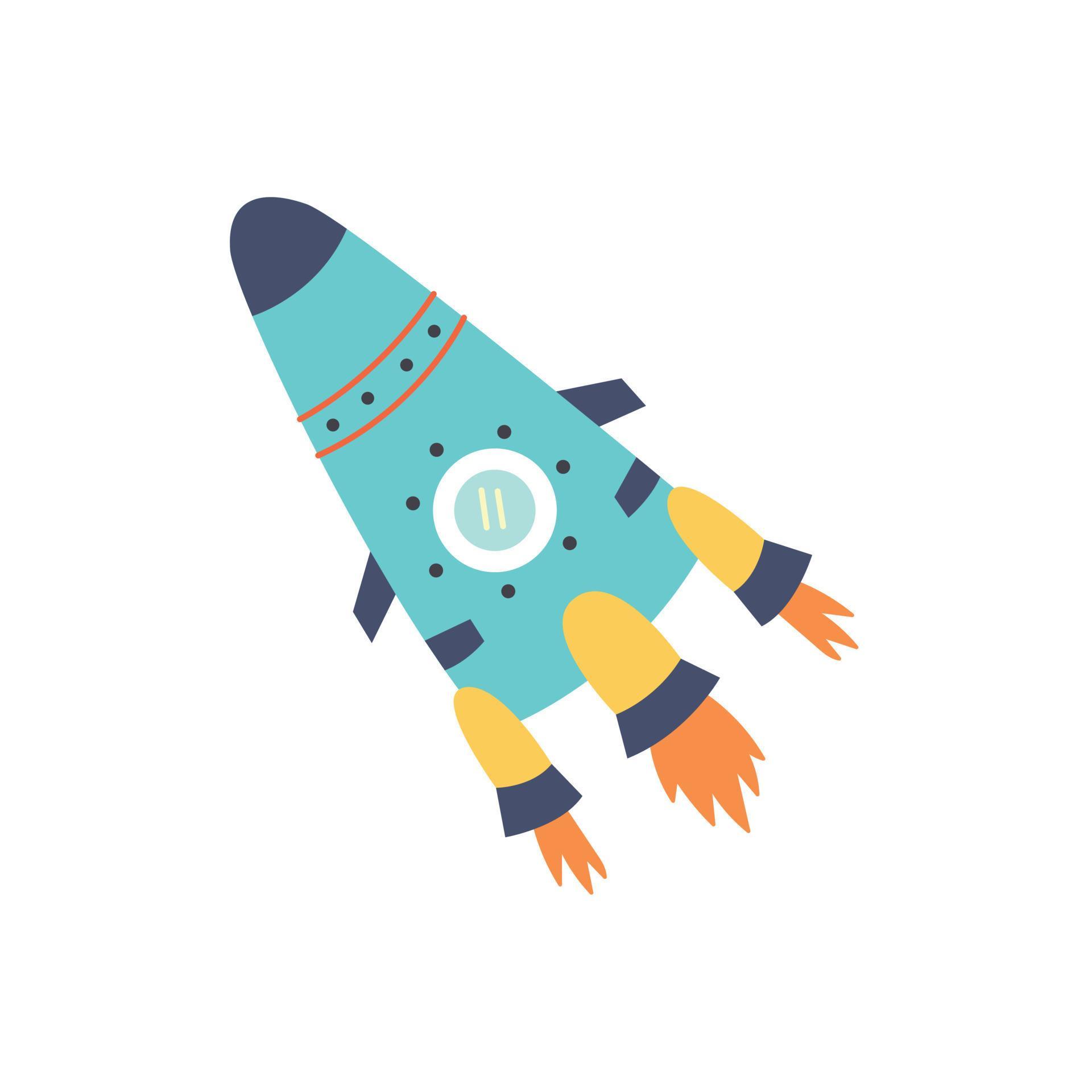 Spaceship rocket doodle 6480148 Vector Art at Vecteezy