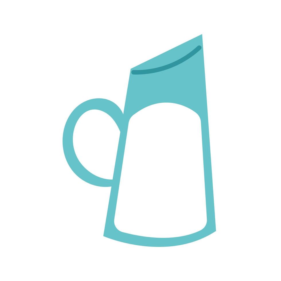Glass jug milk vector