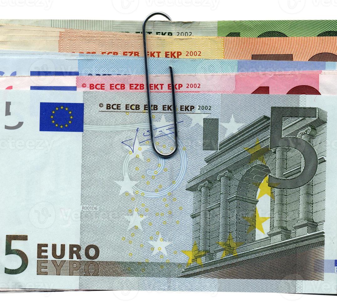 billetes en euros dinero moneda europea foto