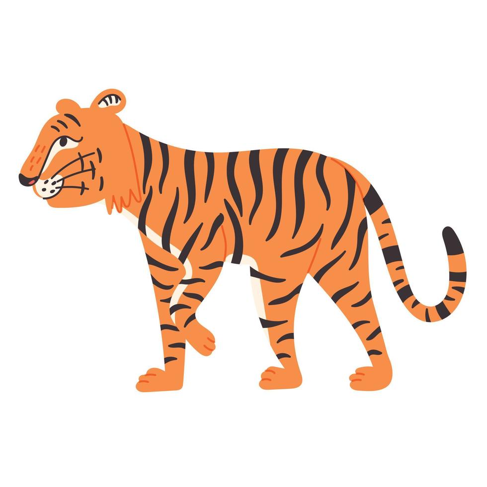 Chinese tiger coming vector