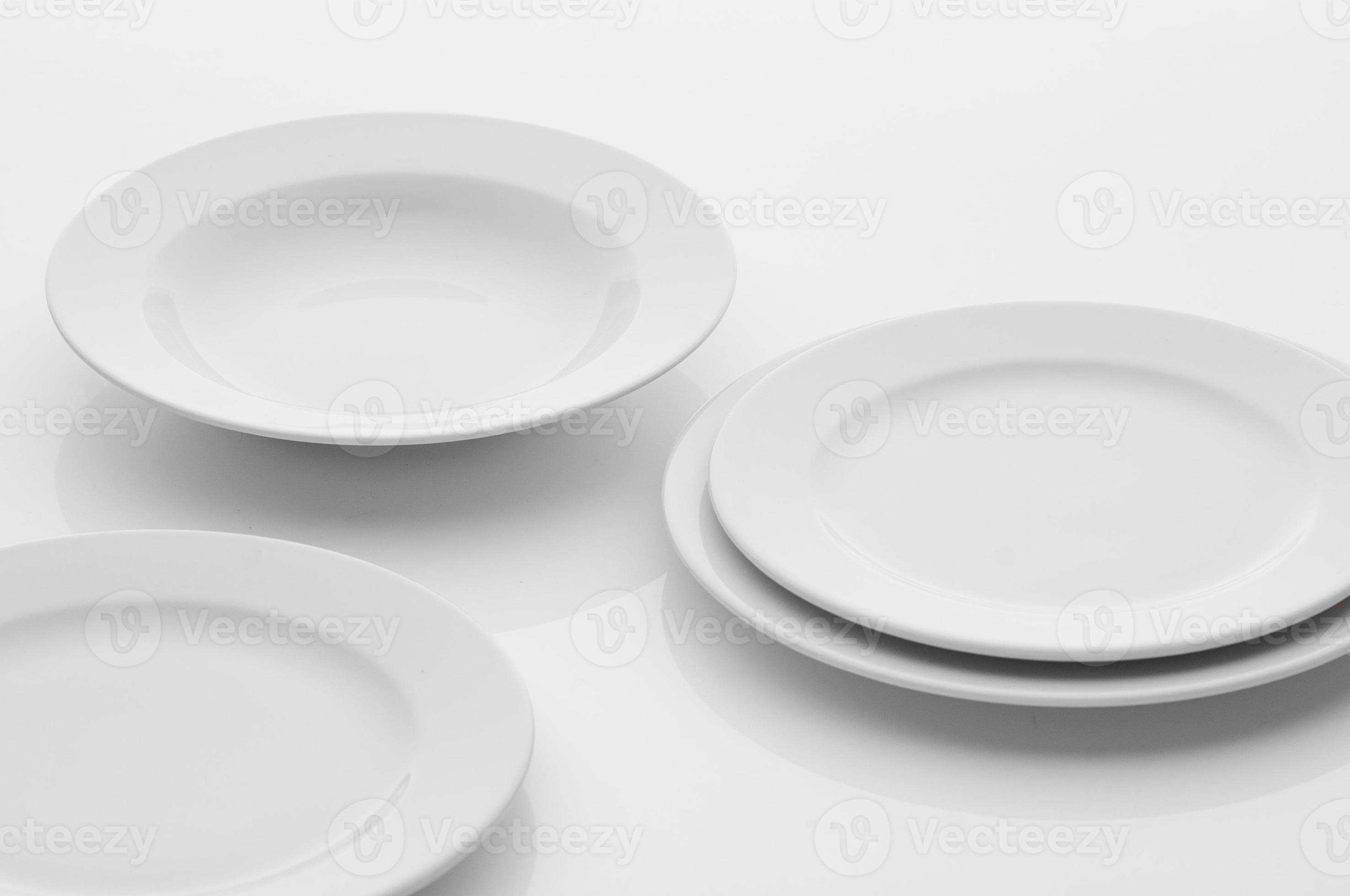 kitchen and restaurant utensils, plates, on a light background 6481883