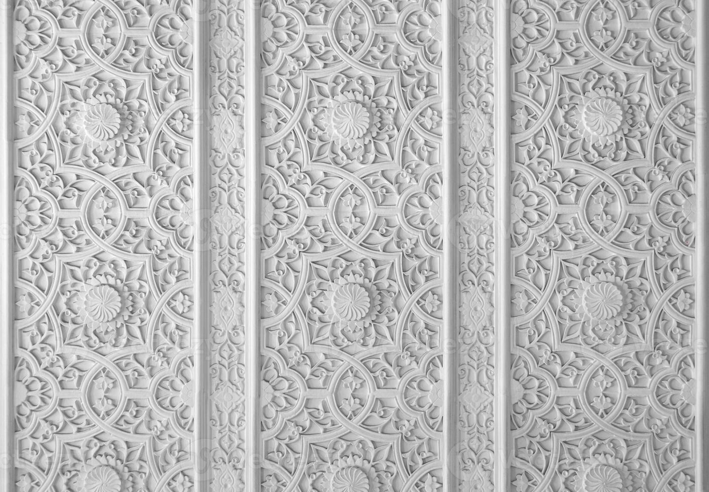 elements of the oriental pattern in the form of modeling and carving photo