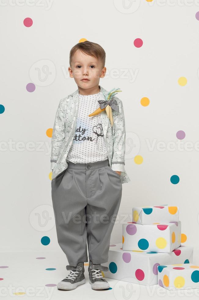 little boy in a suit photo