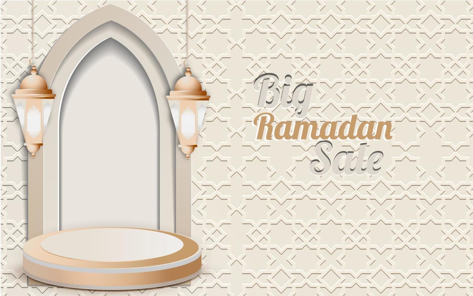 ramadan kareem big sale background vector