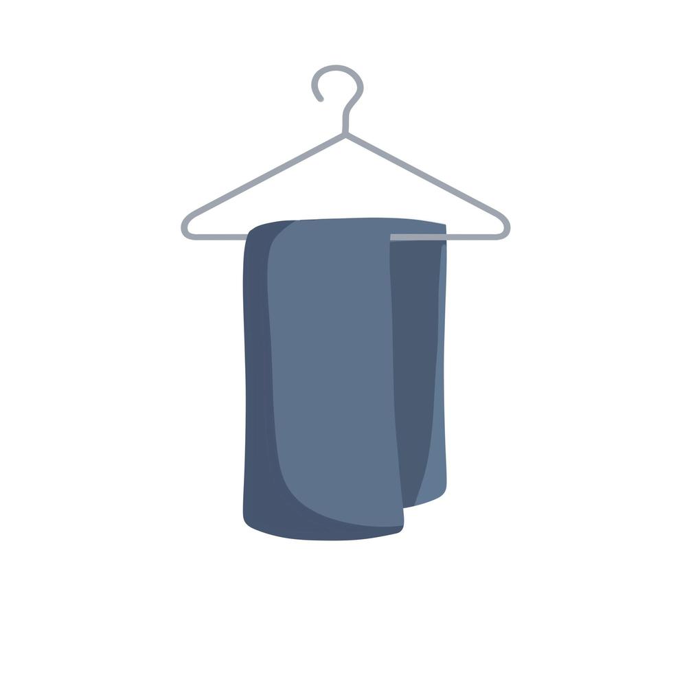 Clothes on hanger. Decoration of wardrobe and cloakroom. vector