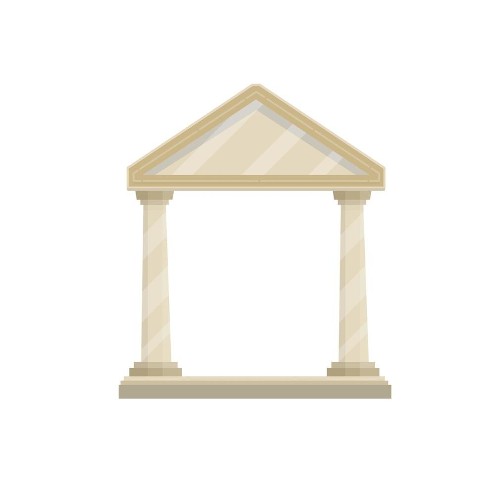 Ancient Greek and Roman building vector
