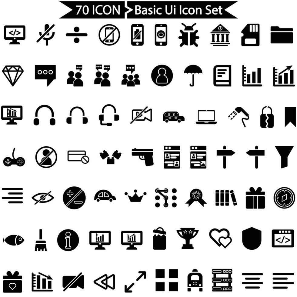 Basic Ui Icon vector