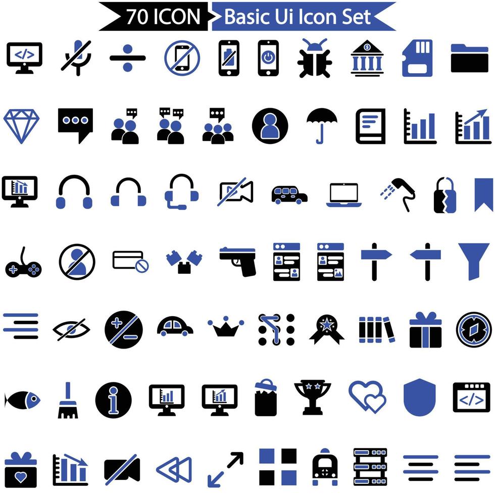 icono básico de la interfaz de usuario vector