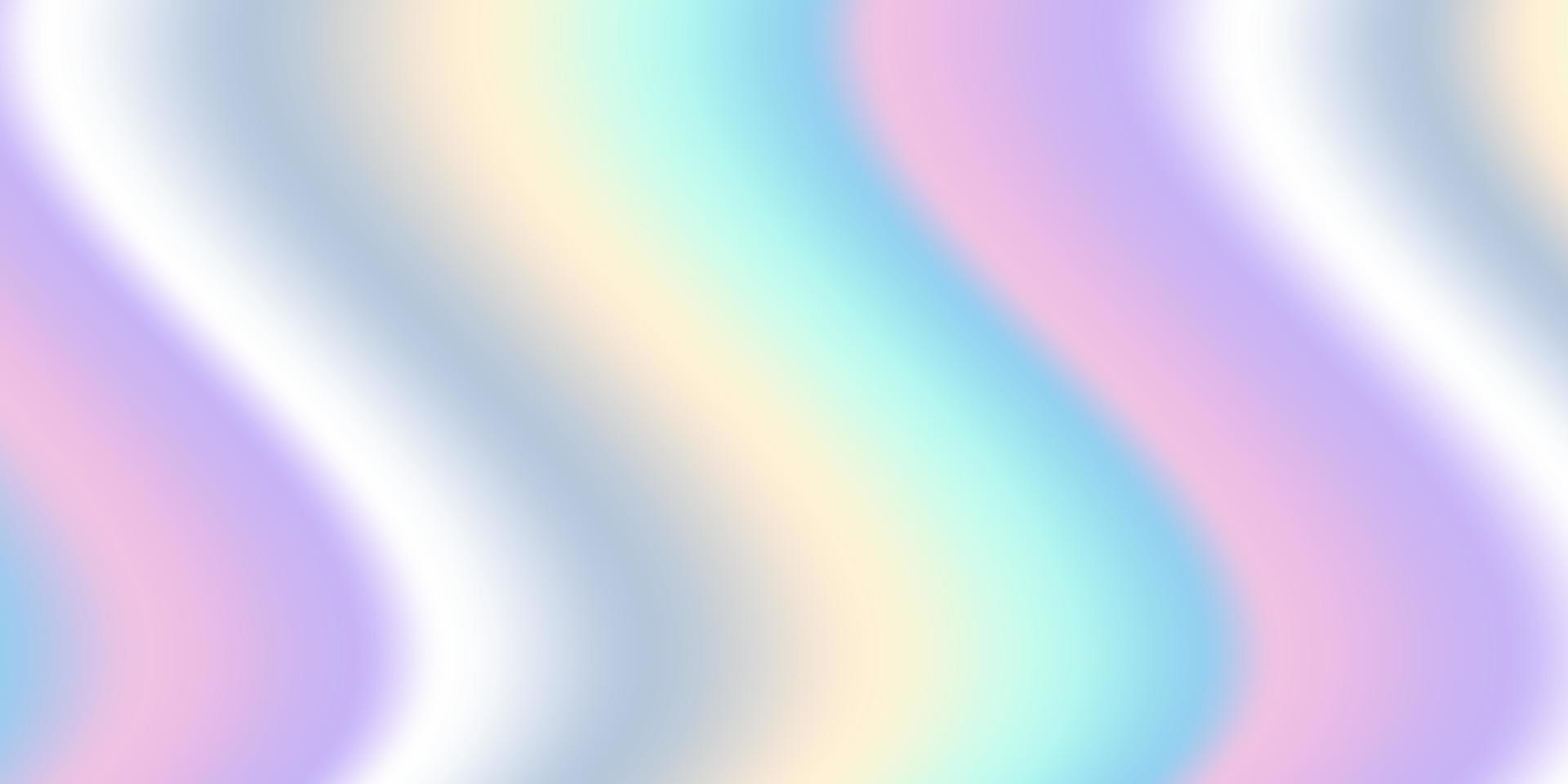 textura de efecto de lámina de arco iris. fondo de color degradado de holograma. arco iris claro con fondo de efecto holográfico. diseño abstracto moderno de papel tapiz de moda. ilustración vectorial vector