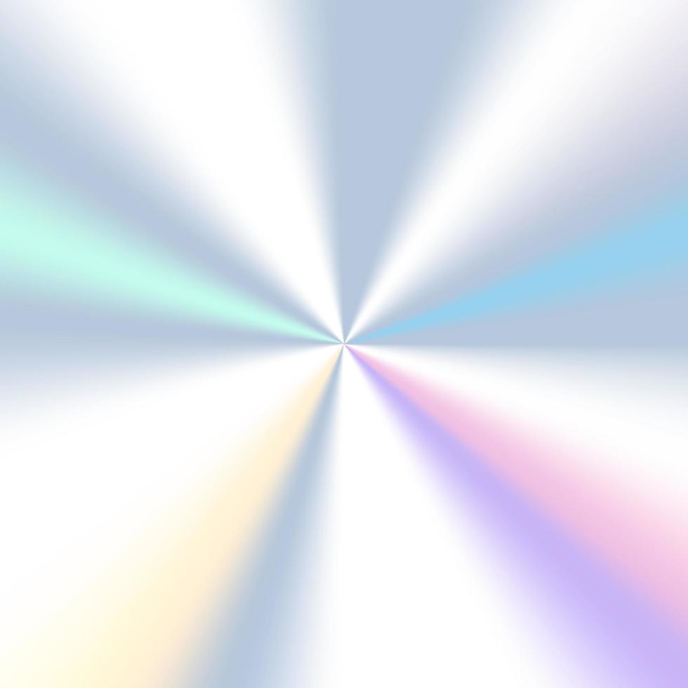 Hologram Gradient Silver Color Background. Foil Texture Iridescent Pattern. Light Rainbow with Holography Effect Background. Abstract Modern Trendy Wallpaper Design. Vector Illustration.