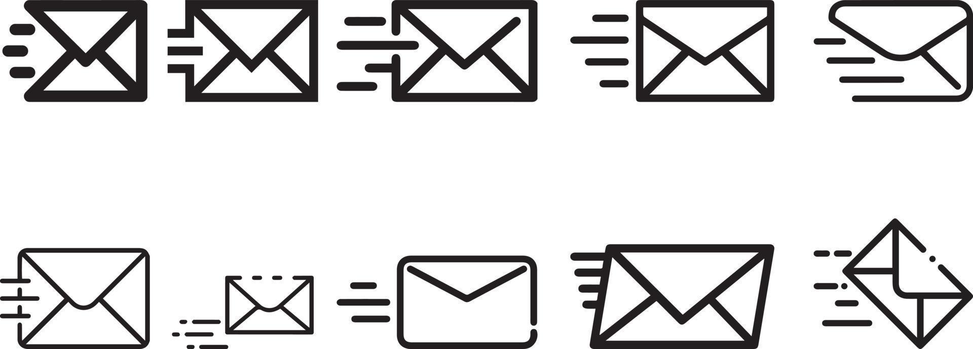 Send message icon. Message icon. SMS symbol vector