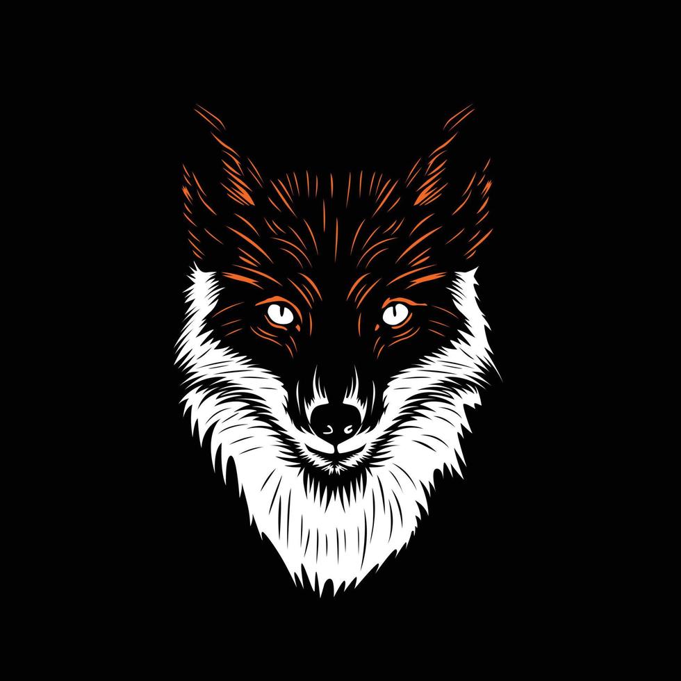 Vector illustration of fox head