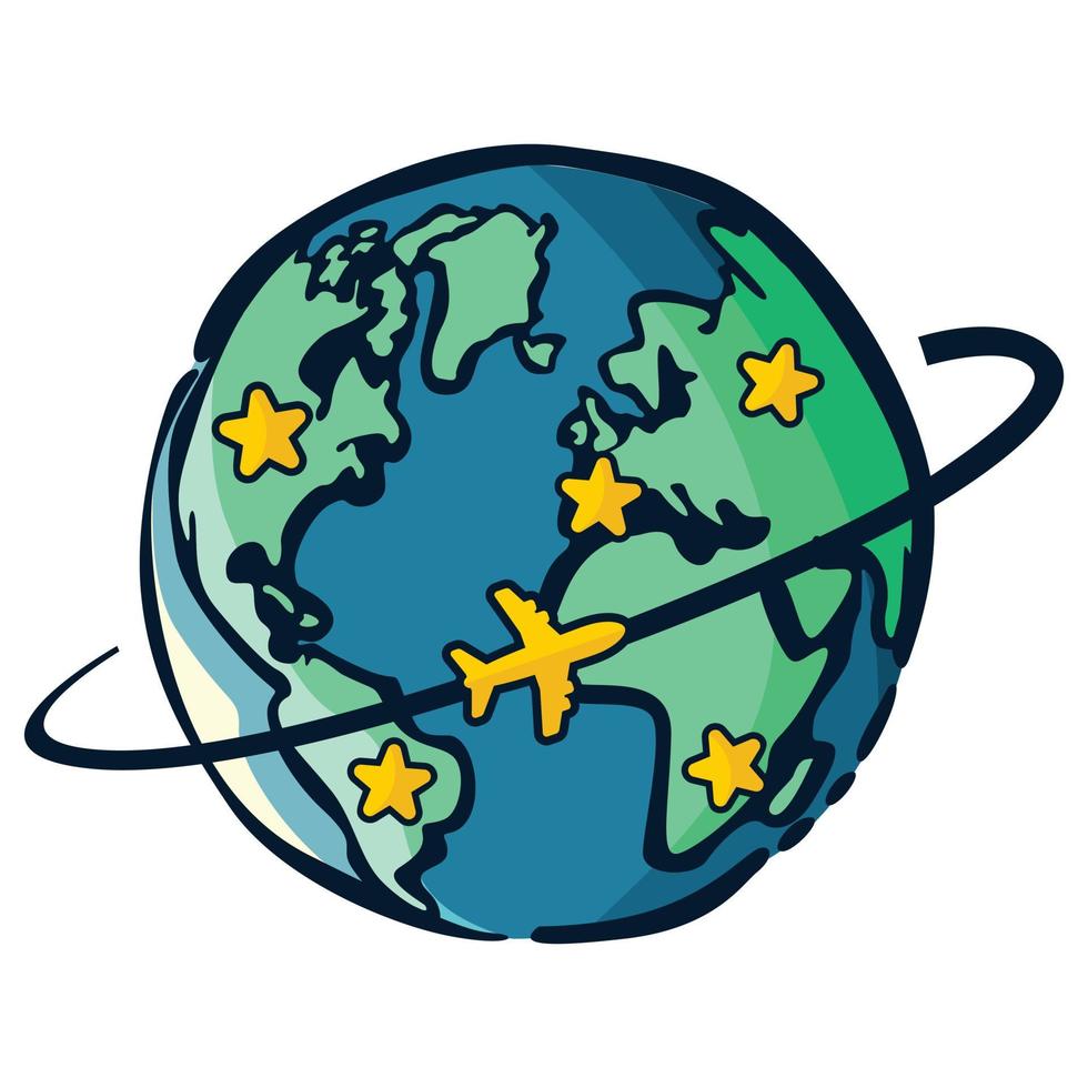 earth vector icon illustration