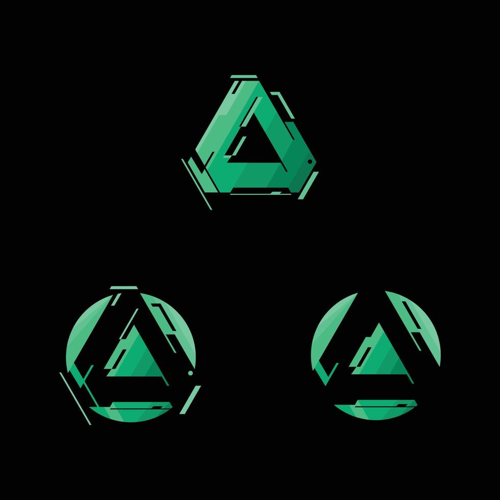 letter A abstract icon illustration vector