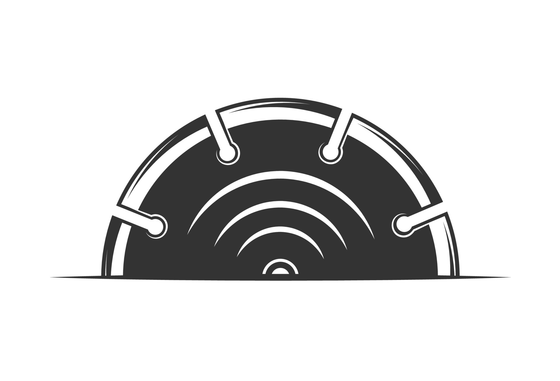 Circular saw close up isolated on white background 6484831 Vector Art