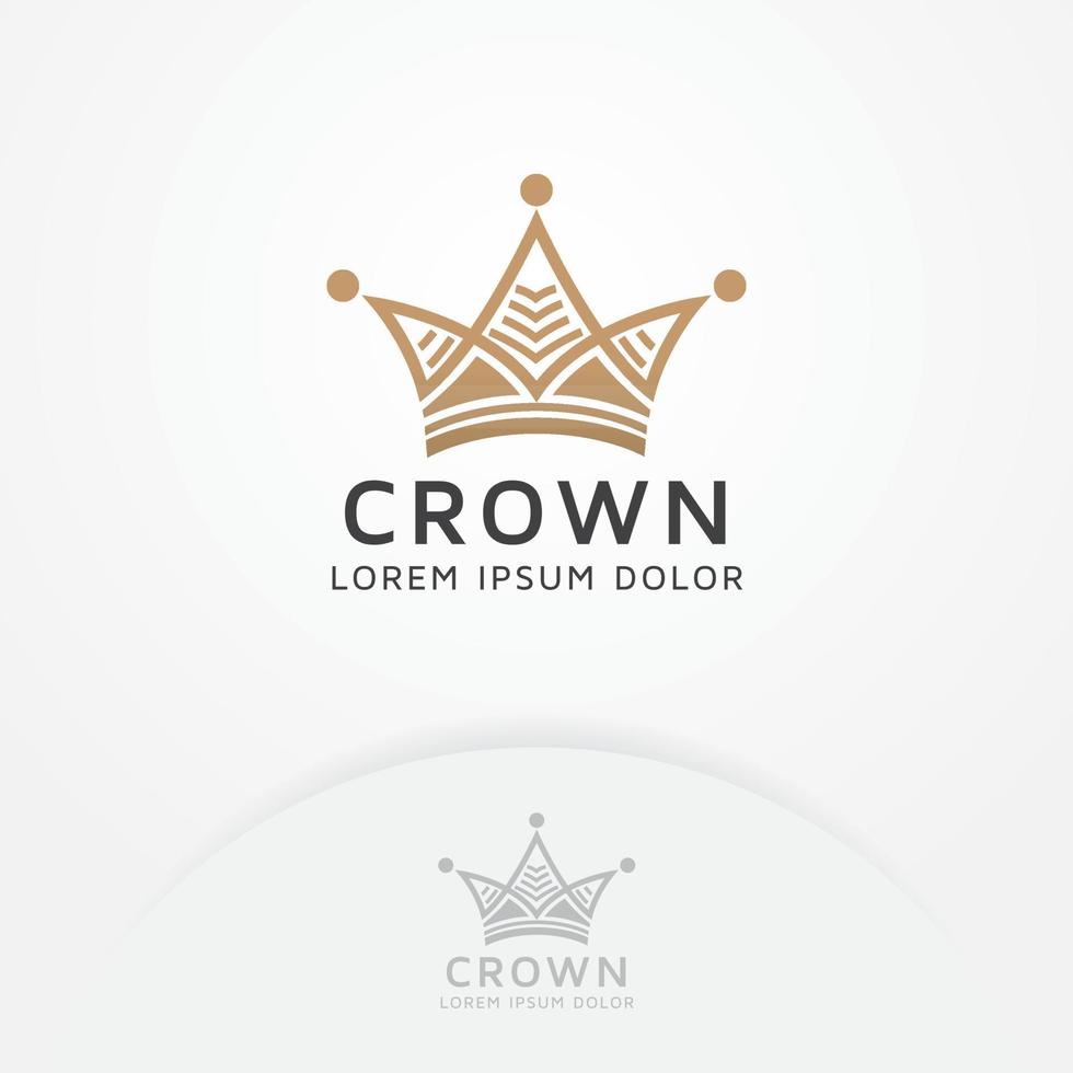 Crown logo design vector