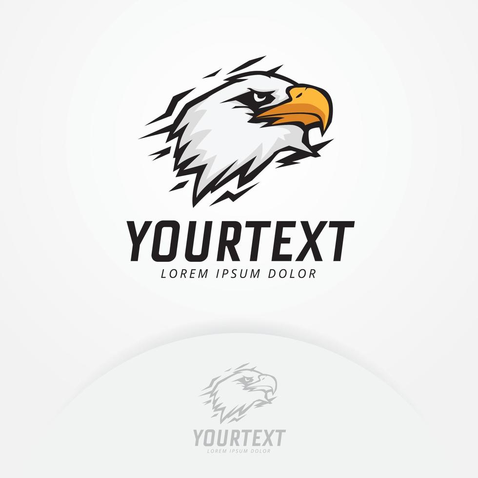 concepto de diseño de logotipo de águila vector